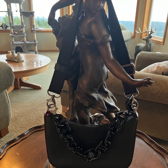 Christian Louboutin Black leather mini Shoulder Bag NWOT - Picture 3 of 11